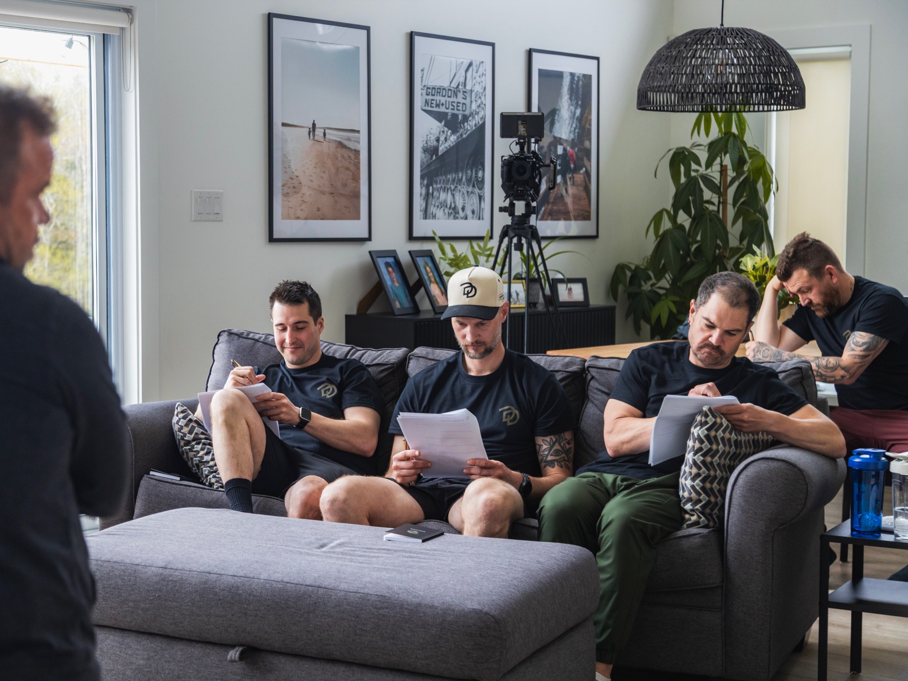 Members working through a session together